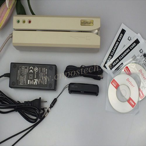 Magnetic card reader/writer msr609 encoder &amp; bluetooth wireless reader mini400 for sale