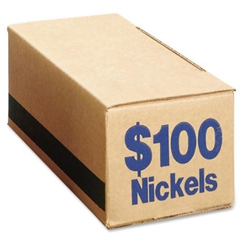 PMC61005 Coin Box, Nickels, 100, 50/CT, Blue