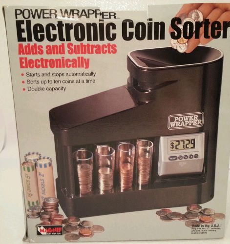Magnif Digital COIN SORTER COUNTER Machine Motorized Electronic Display 5275