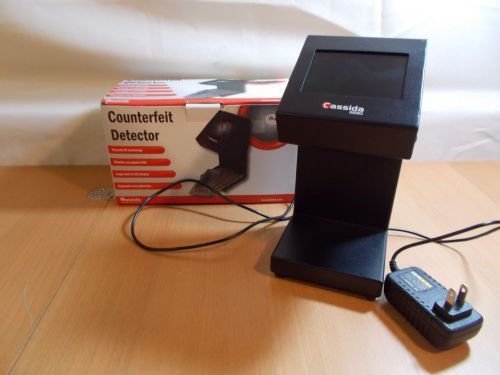 Cassida 2230 counterfeit bill detector detects infrared markings makes visible