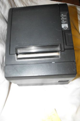 Black Epson Receipt Printer with Cords No Paper