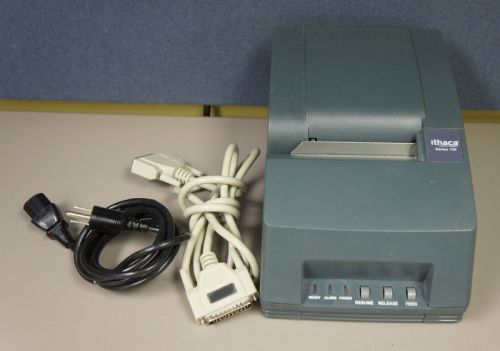 Ithaca 150 series 153-p pos receipt printer grey with cables for sale