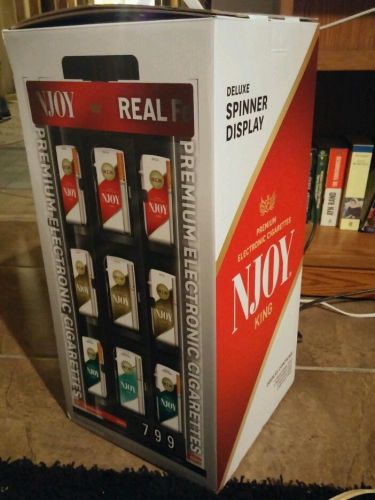 Njoy Electronic Cigarette deluxe spinner display fully stocked