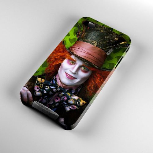 New Alice In Wonderland Johnny Depp iPhone 4/4S/5/5S/5C/6/6Plus Case 3D Cover