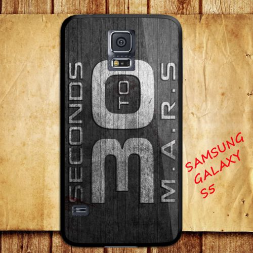 iPhone and Samsung Galaxy - 30 Seconds To Mars On Darkwood Logo - Case