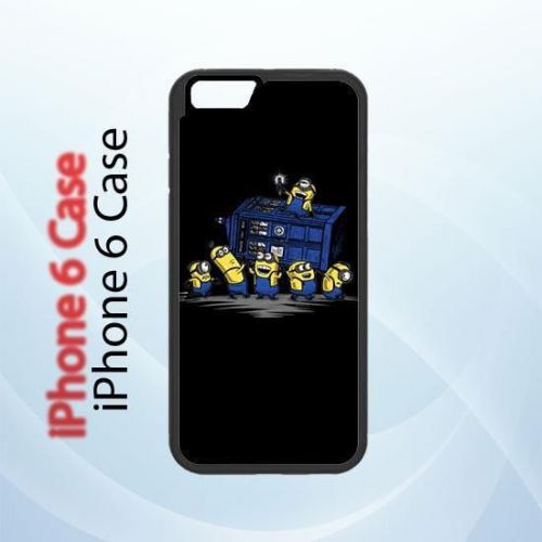 iPhone and Samsung Case - Funny Minions Playing Tardis Art - Cover