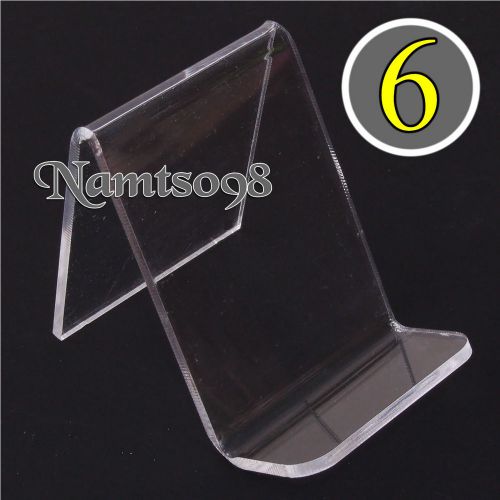 6-pack  Acrylic Easel Holder Rack Display Stand/Artwork Photo Phone Digital Acce
