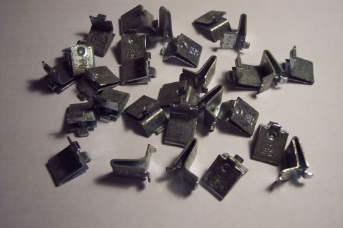 (20) knape &amp; vogt (kv) #256 clip / shelf support, zinc/steel for sale