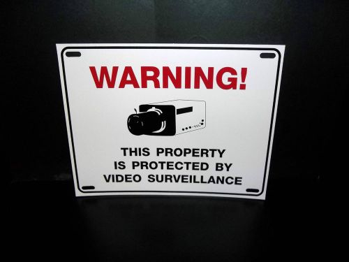 New spy cam video home security cctv ptz zoom cameras in use warning yard sign for sale