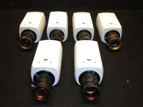 Lot of 6 costar ccc3400 color cctv surveillance cameras with lens for sale