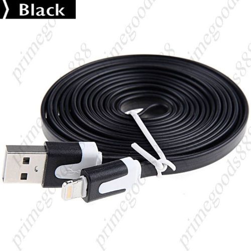 1.9m usb 2.0 male to 8 pin lightning adapter cable 8pin charger cord black for sale