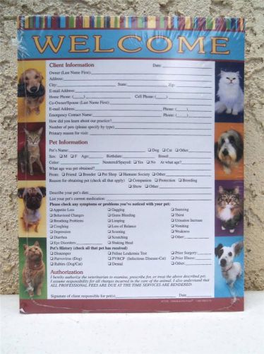 Welcome Registration Forms Dog Cat Cartoon Veterinary Veterinarian Animal Clinic