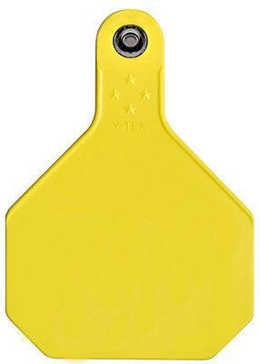 Y-Tex All American, 25 Pack, Large, Yellow, 4 Star, 2 Piece, Blank Tag