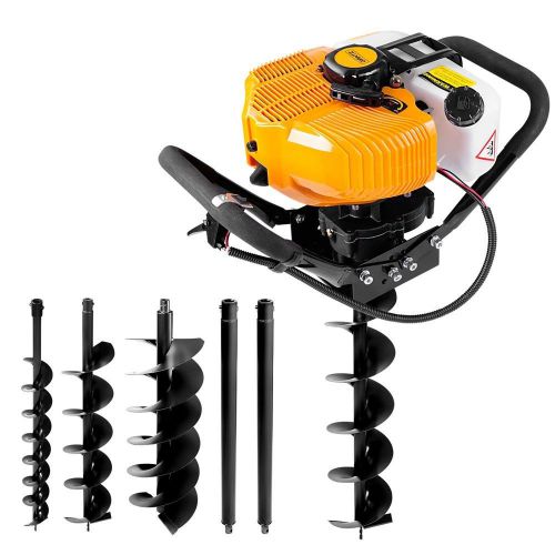 86cc petrol post hole digger earth auger drill kit set for sale
