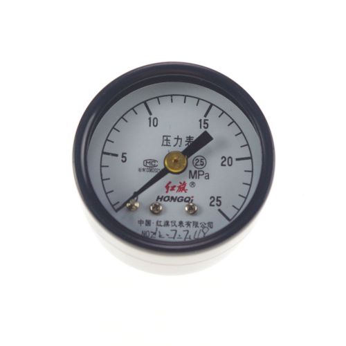 1 x Water Oil Hydraulic Air Pressure Gauge Universal M10*1 40mm Dia 0-25Mpa