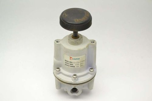 Metso mc2-75-120b pressure 60psi 250psi 3/8 in npt pneumatic regulator b405757 for sale