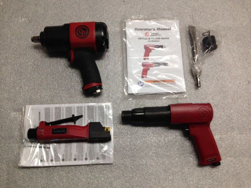 Lot (3) chicago pneumatic air tools for sale