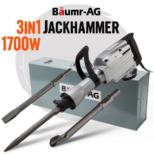 Brand New Model Jackhammer 1700W / 1600BPM Jack Hammer Concrete Tools