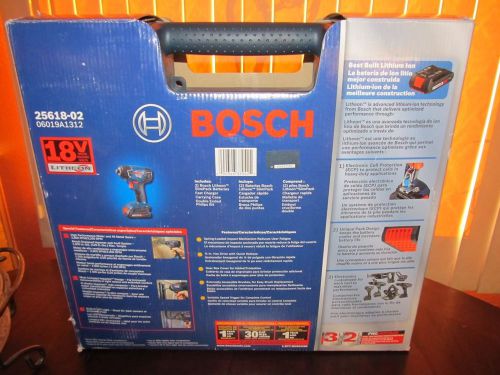 Bosch 25618-02 18V Li-Ion 1/4&#034; Hex  Cordless Drill