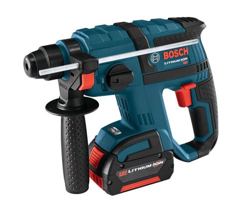 Bosch rhh180-01 18-volt lithium-ion 3/4-inch sds-plus rotary hammer kit with 2 b for sale
