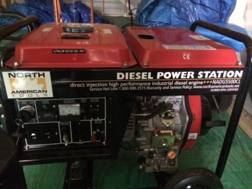 Diesel power station nadg5500cl north american tools generator for sale