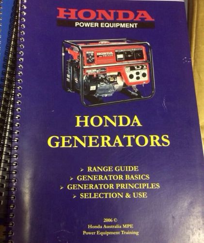 Honda Generators - Range Guide, Generators Basics-principles,selection &amp; Use