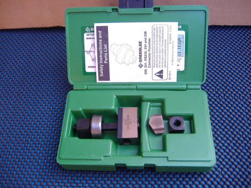 Greenlee 229 electronic connector panel punch, 9 pin for sale