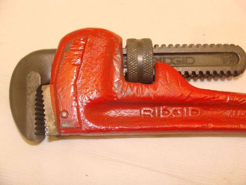 Ridgid 14&#034; pipe wrench heavy duty tool used for sale
