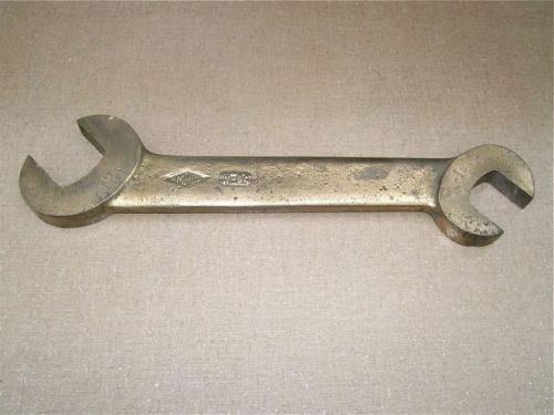 VINTAGE AMPCO SAFETY LARGE BRASS DOUBLE OPEN ENDED WRENCH