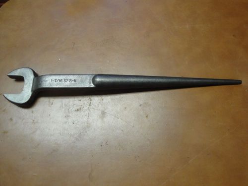 Vintage Klein Spud Handle Wrench 7/8   1 7/16  inch 3213 H  17 1/2 inch long