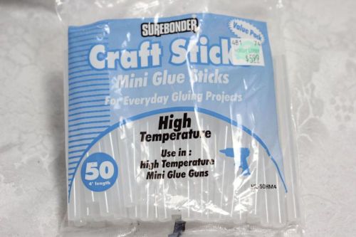 Superbonder Craft Sticks Mini Glue High Temperature 50 4” long