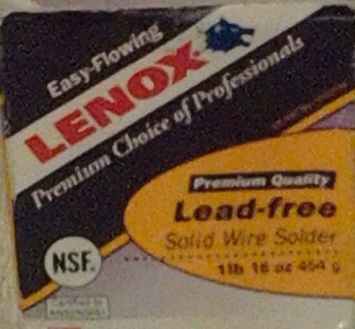 Lenox sterling solid wire solder premium lead free 1lb # ws15086 made in usa for sale