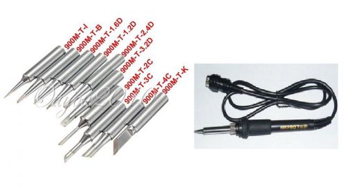 Hakko 907 soldering station iron handle+10pcs soldering tips for 936 937 928 926 for sale