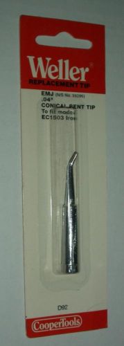 Weller .04” conical bent replacement solder tip emj for ec1503 2 for price of 1 for sale