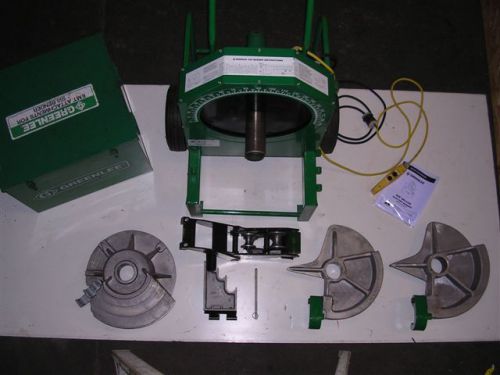Barely used! greenlee 555 conduit pipe bender 3 shoes 2 rollers emt real beauty! for sale