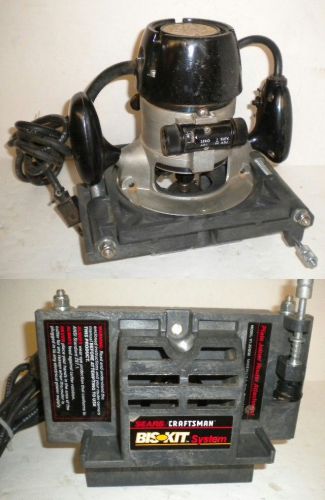 Vintage Craftsman 315.25070 Commercial Router w/ Bis-Kit Adaptor &amp; Bit &amp; Light