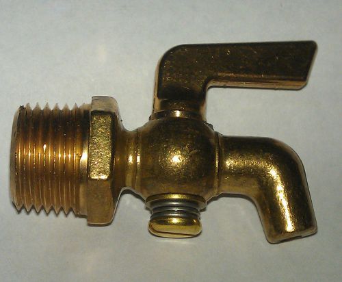 New Brass Curved Pet Cock with Lever Handle 1/2 inch NPT (Hit and Miss Engine)
