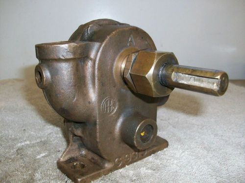 IHC TITAN FAMOUS 4hp or 6hp BRASS ROTARY WATER PUMP Hit Miss Old Gas Engine MAG