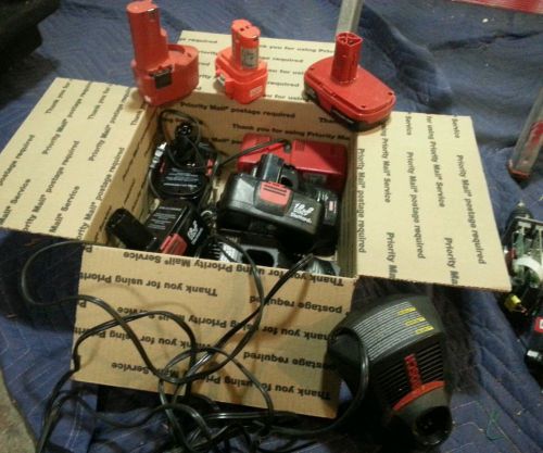 Craftsman 19.2v. Makita. Bosch cordless tool batteries &amp; chargers lot#8