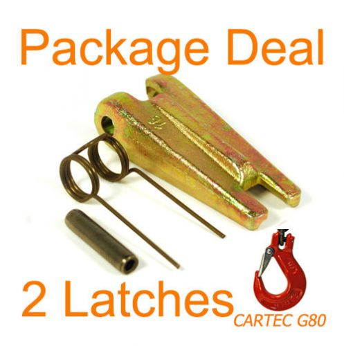 Cartec 5/8&#034; sling hook latch kit grade 80 - package of 2 for sale