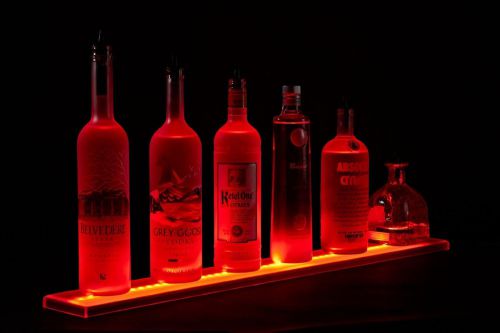 5&#039; LED Lighted Liquor Shelves Bottle Display, 60&#034; Liquor Bottle Shelf, bar shelf