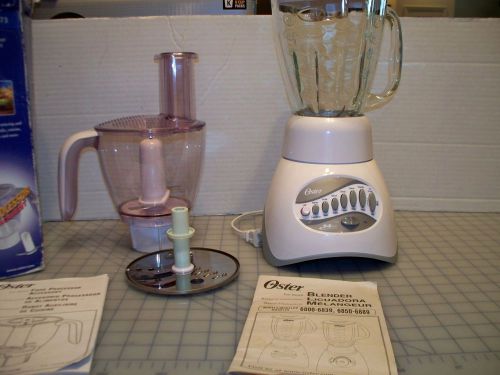 Oster 6873 14-Speed Blender Combination Food Processor, White
