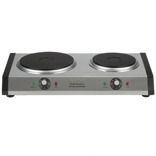 Waring wdb600 double burner solid top countertop range for sale
