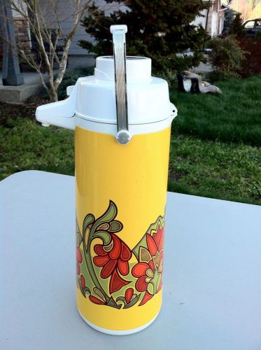 Nice! vtg peacock 5.2 liter pump airpot hot cold beverage insulated 176 oz japan for sale