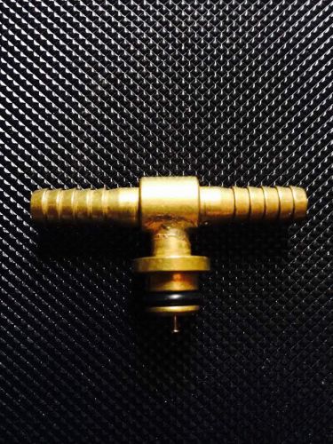 Shurflo beverage bag in box pump fitting brass tee 1/4 barb co2 in/outlet  new for sale