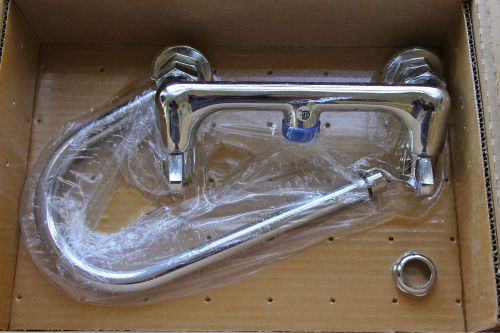 Equip wall mount faucet ~ 8&#034; centers w/ 5 1/2&#034; swivel gooseneck for sale