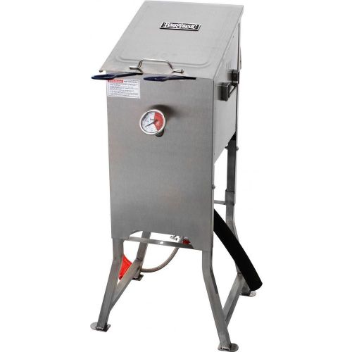 Standing fryer large concession stainless gas deep double basket 2 dual outdoor for sale
