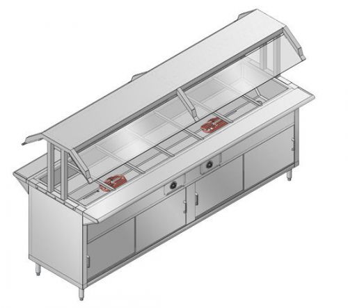 New restaurant stainless steel electric buffet table model pbtd-8e for sale