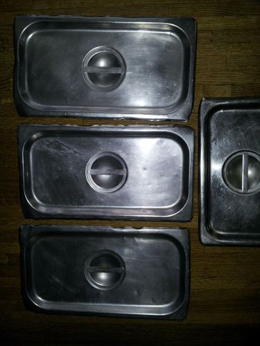 4 SteamTable Lid, Slotted Lid Stainless Steel (3) 18-8 Size &amp; (1) 61/2 X 10 1/2