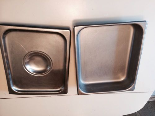 Restaurant 2 1/2&#034; half steam pan with lid for sale